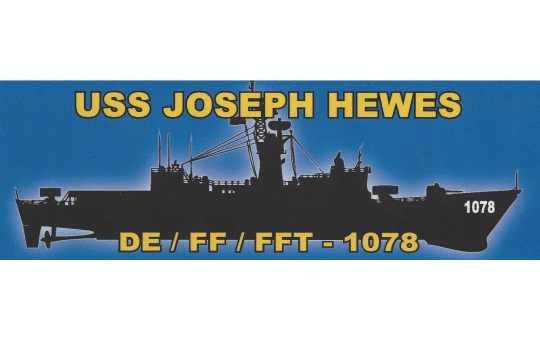 USS Joseph Hewes ship silhouette and text.