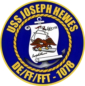 USS Joseph Hewes emblem with eagle design.